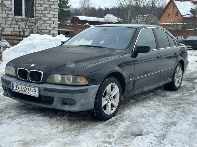 Черный БМВ 5 Серия, объемом двигателя 2.5 л и пробегом 370 тыс. км за 2800 $, фото 1 на Automoto.ua