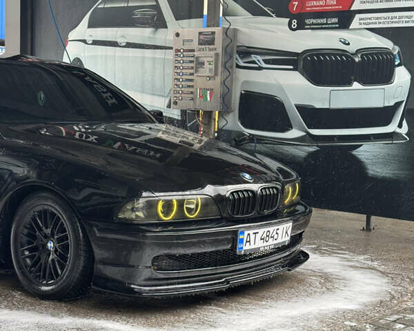 Черный БМВ 5 Серия, объемом двигателя 2.5 л и пробегом 350 тыс. км за 5555 $, фото 1 на Automoto.ua