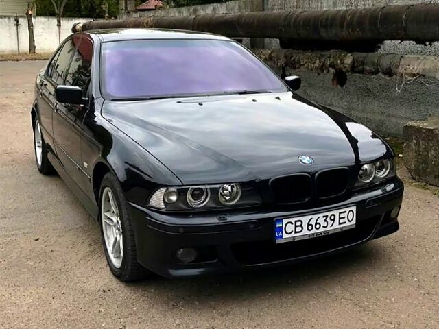 Черный БМВ 5 Серия, объемом двигателя 2.5 л и пробегом 396 тыс. км за 3900 $, фото 1 на Automoto.ua