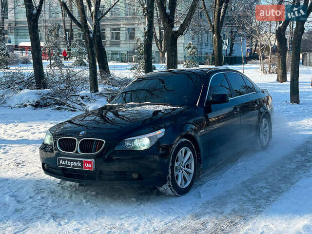 Черный БМВ 5 Серия, объемом двигателя 2.5 л и пробегом 304 тыс. км за 7990 $, фото 1 на Automoto.ua