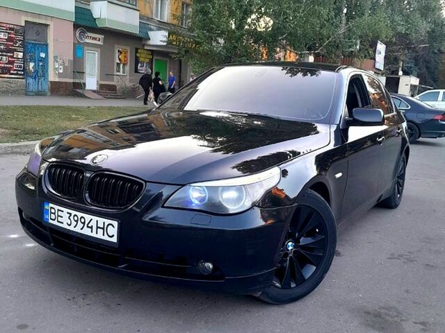 Черный БМВ 5 Серия, объемом двигателя 2.5 л и пробегом 220 тыс. км за 7500 $, фото 1 на Automoto.ua