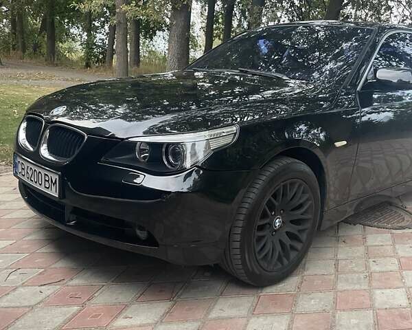 Черный БМВ 5 Серия, объемом двигателя 3 л и пробегом 360 тыс. км за 7500 $, фото 1 на Automoto.ua