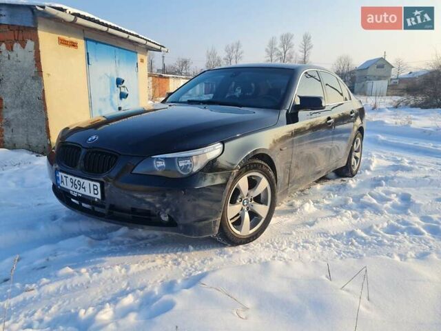 Чорний БМВ 5 Серія, об'ємом двигуна 2 л та пробігом 446 тис. км за 7900 $, фото 1 на Automoto.ua
