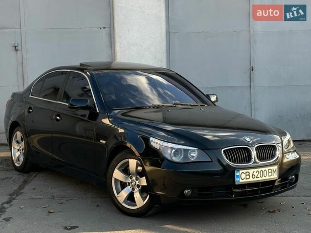 Черный БМВ 5 Серия, объемом двигателя 3 л и пробегом 360 тыс. км за 7550 $, фото 1 на Automoto.ua