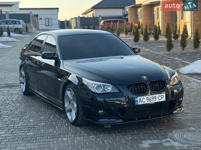 Черный БМВ 5 Серия, объемом двигателя 2.5 л и пробегом 221 тыс. км за 8300 $, фото 1 на Automoto.ua