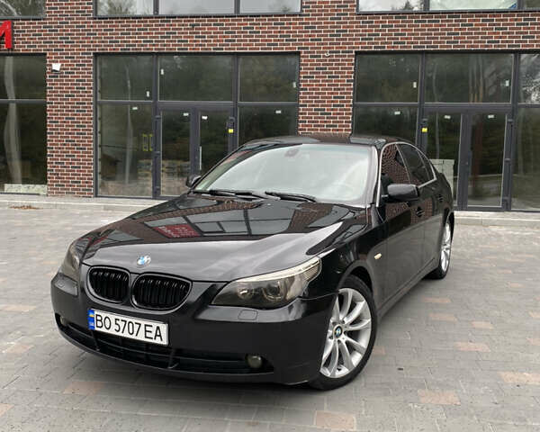 Черный БМВ 5 Серия, объемом двигателя 2.5 л и пробегом 330 тыс. км за 7500 $, фото 1 на Automoto.ua