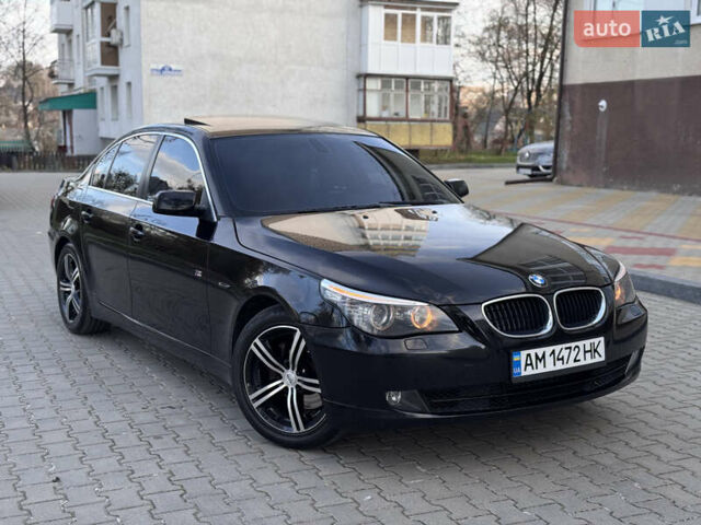 Черный БМВ 5 Серия, объемом двигателя 2 л и пробегом 347 тыс. км за 8500 $, фото 1 на Automoto.ua