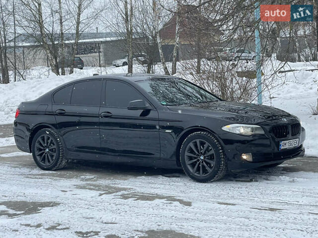 Черный БМВ 5 Серия, объемом двигателя 2 л и пробегом 345 тыс. км за 13550 $, фото 1 на Automoto.ua
