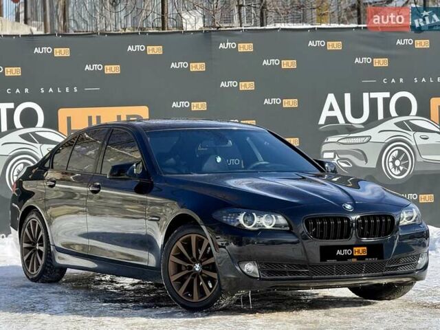 Черный БМВ 5 Серия, объемом двигателя 3 л и пробегом 139 тыс. км за 14900 $, фото 1 на Automoto.ua