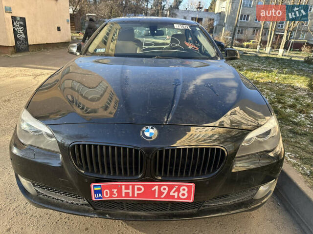 Черный БМВ 5 Серия, объемом двигателя 2 л и пробегом 223 тыс. км за 9300 $, фото 1 на Automoto.ua