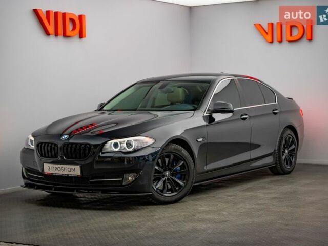 Черный БМВ 5 Серия, объемом двигателя 3 л и пробегом 171 тыс. км за 16287 $, фото 1 на Automoto.ua