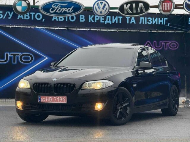 Черный БМВ 5 Серия, объемом двигателя 2 л и пробегом 200 тыс. км за 12499 $, фото 1 на Automoto.ua