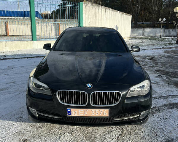 Черный БМВ 5 Серия, объемом двигателя 2 л и пробегом 220 тыс. км за 13499 $, фото 1 на Automoto.ua