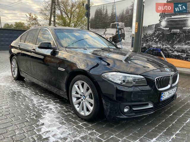 Черный БМВ 5 Серия, объемом двигателя 2 л и пробегом 187 тыс. км за 14900 $, фото 1 на Automoto.ua