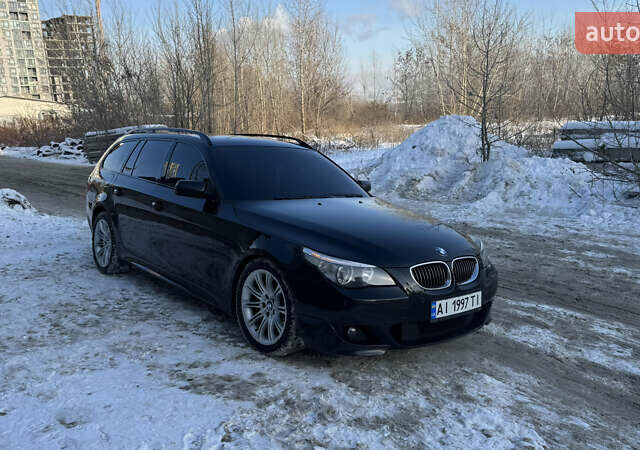 Черный БМВ 5 Серия, объемом двигателя 2.99 л и пробегом 342 тыс. км за 9500 $, фото 1 на Automoto.ua