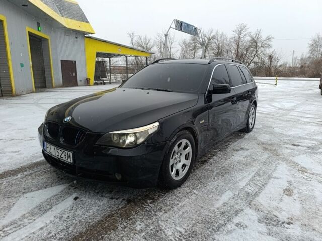 Черный БМВ 5 Серия, объемом двигателя 2.5 л и пробегом 333 тыс. км за 4200 $, фото 1 на Automoto.ua