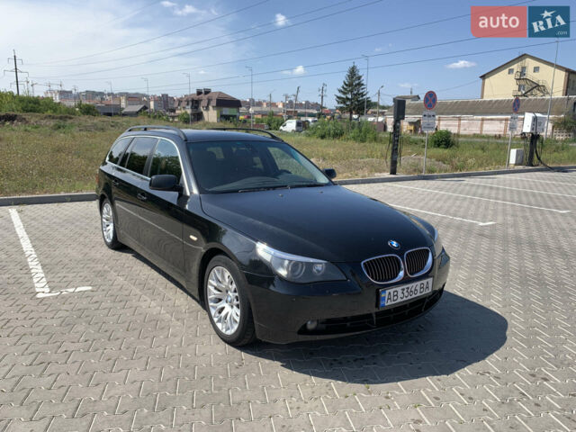 Черный БМВ 5 Серия, объемом двигателя 2.99 л и пробегом 330 тыс. км за 9500 $, фото 1 на Automoto.ua