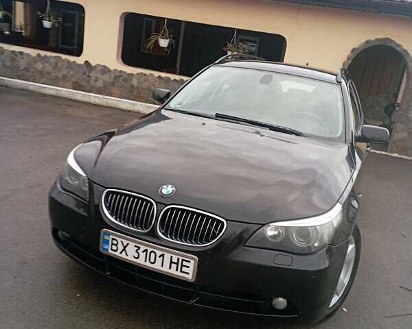 Черный БМВ 5 Серия, объемом двигателя 2.5 л и пробегом 266 тыс. км за 8700 $, фото 1 на Automoto.ua