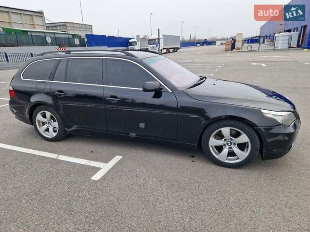 Черный БМВ 5 Серия, объемом двигателя 2 л и пробегом 370 тыс. км за 8500 $, фото 1 на Automoto.ua