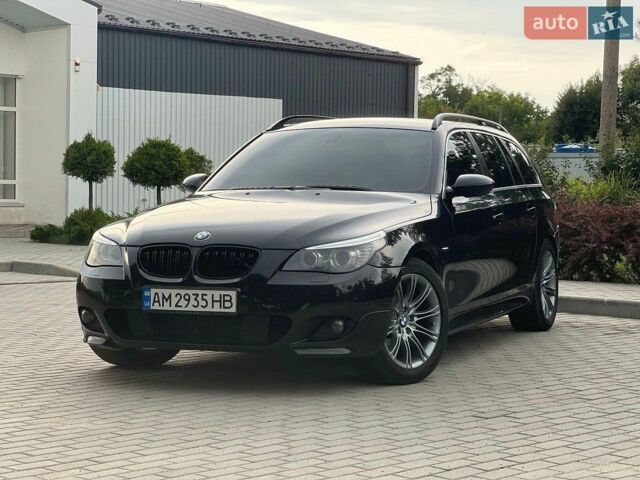 Черный БМВ 5 Серия, объемом двигателя 2 л и пробегом 331 тыс. км за 7900 $, фото 1 на Automoto.ua