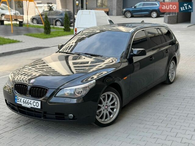 Черный БМВ 5 Серия, объемом двигателя 2.5 л и пробегом 332 тыс. км за 5750 $, фото 1 на Automoto.ua