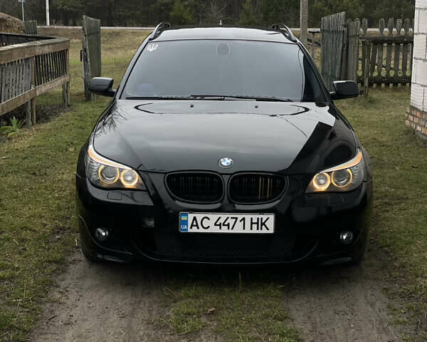 Черный БМВ 5 Серия, объемом двигателя 2 л и пробегом 316 тыс. км за 9000 $, фото 1 на Automoto.ua