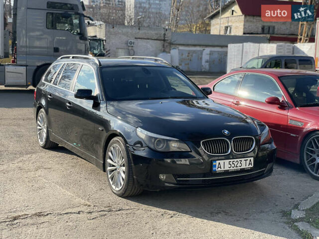 Черный БМВ 5 Серия, объемом двигателя 3 л и пробегом 362 тыс. км за 9799 $, фото 1 на Automoto.ua