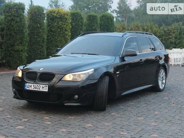 Черный БМВ 5 Серия, объемом двигателя 2 л и пробегом 302 тыс. км за 8100 $, фото 1 на Automoto.ua
