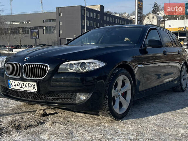 Черный БМВ 5 Серия, объемом двигателя 2 л и пробегом 249 тыс. км за 13700 $, фото 1 на Automoto.ua