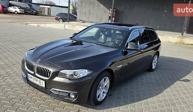 Коричневый БМВ 5 Серия, объемом двигателя 2 л и пробегом 303 тыс. км за 16900 $, фото 1 на Automoto.ua