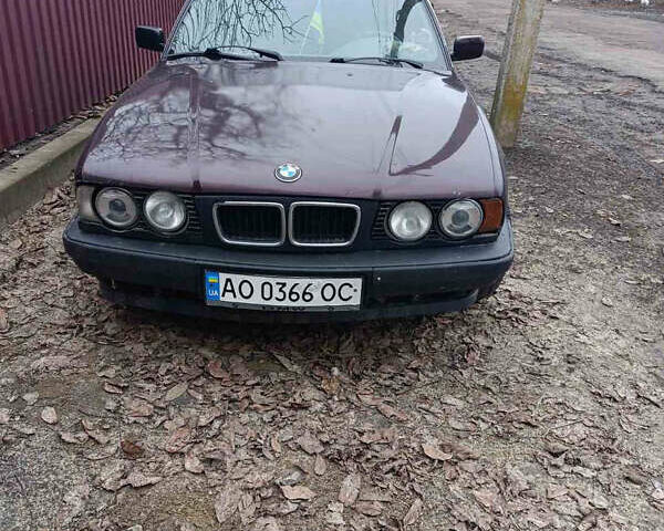 Красный БМВ 5 Серия, объемом двигателя 1.8 л и пробегом 300 тыс. км за 1350 $, фото 1 на Automoto.ua