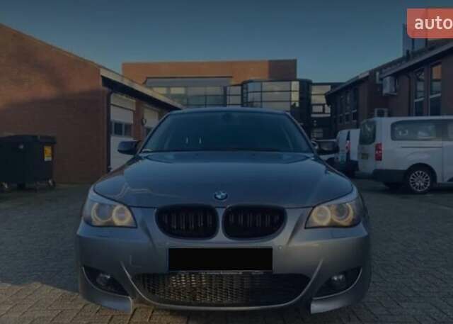 Серый БМВ 5 Серия, объемом двигателя 3 л и пробегом 344 тыс. км за 10500 $, фото 1 на Automoto.ua