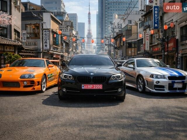 Серый БМВ 5 Серия, объемом двигателя 2 л и пробегом 208 тыс. км за 13700 $, фото 1 на Automoto.ua