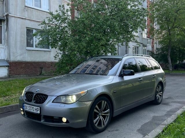 Серый БМВ 5 Серия, объемом двигателя 3 л и пробегом 414 тыс. км за 8500 $, фото 1 на Automoto.ua