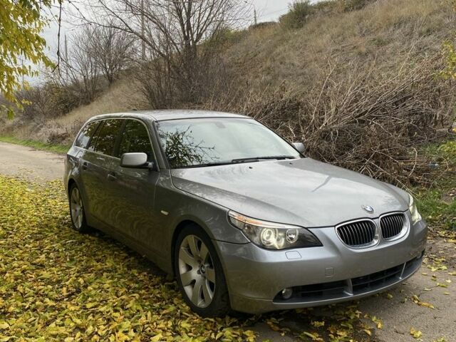 Серый БМВ 5 Серия, объемом двигателя 3 л и пробегом 360 тыс. км за 4900 $, фото 1 на Automoto.ua