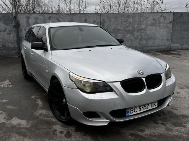 Серый БМВ 5 Серия, объемом двигателя 2.5 л и пробегом 350 тыс. км за 6300 $, фото 1 на Automoto.ua