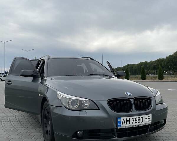 Серый БМВ 5 Серия, объемом двигателя 2 л и пробегом 437 тыс. км за 6200 $, фото 1 на Automoto.ua