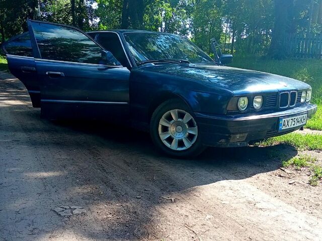 Синий БМВ 5 Серия, объемом двигателя 2 л и пробегом 220 тыс. км за 2150 $, фото 1 на Automoto.ua