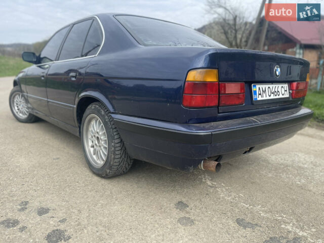 Синий БМВ 5 Серия, объемом двигателя 2 л и пробегом 213 тыс. км за 2999 $, фото 1 на Automoto.ua