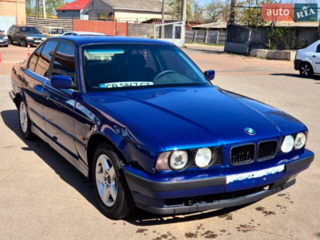 Синий БМВ 5 Серия, объемом двигателя 2 л и пробегом 450 тыс. км за 3500 $, фото 1 на Automoto.ua