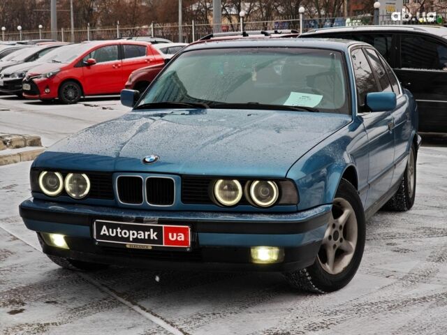 Синий БМВ 5 Серия, объемом двигателя 2 л и пробегом 333 тыс. км за 4490 $, фото 1 на Automoto.ua