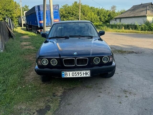 Синий БМВ 5 Серия, объемом двигателя 2.49 л и пробегом 400 тыс. км за 2150 $, фото 1 на Automoto.ua