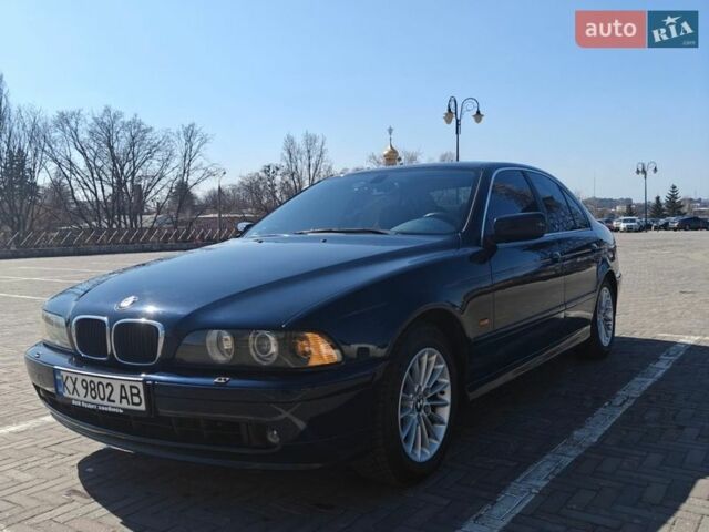 Синий БМВ 5 Серия, объемом двигателя 2.5 л и пробегом 395 тыс. км за 6000 $, фото 1 на Automoto.ua