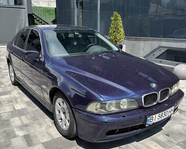 Синий БМВ 5 Серия, объемом двигателя 2.5 л и пробегом 355 тыс. км за 4499 $, фото 1 на Automoto.ua