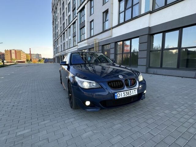 Синий БМВ 5 Серия, объемом двигателя 3 л и пробегом 530 тыс. км за 7500 $, фото 1 на Automoto.ua