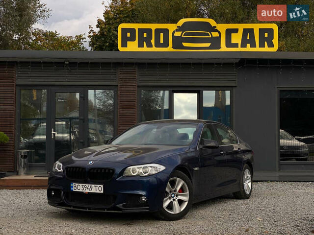 Синій БМВ 5 Серія, об'ємом двигуна 2 л та пробігом 186 тис. км за 13900 $, фото 1 на Automoto.ua