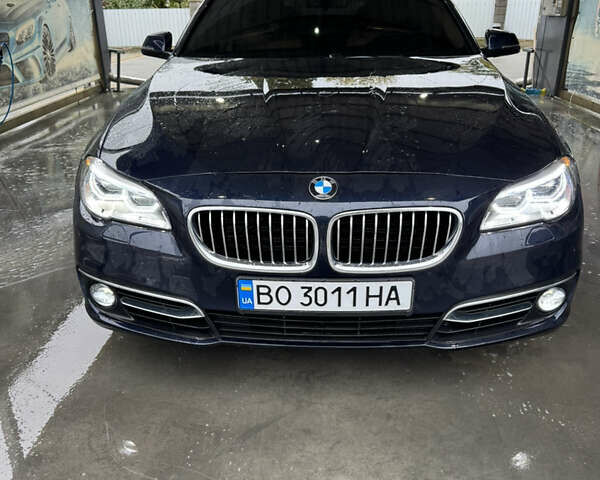 Синий БМВ 5 Серия, объемом двигателя 3 л и пробегом 197 тыс. км за 18800 $, фото 1 на Automoto.ua