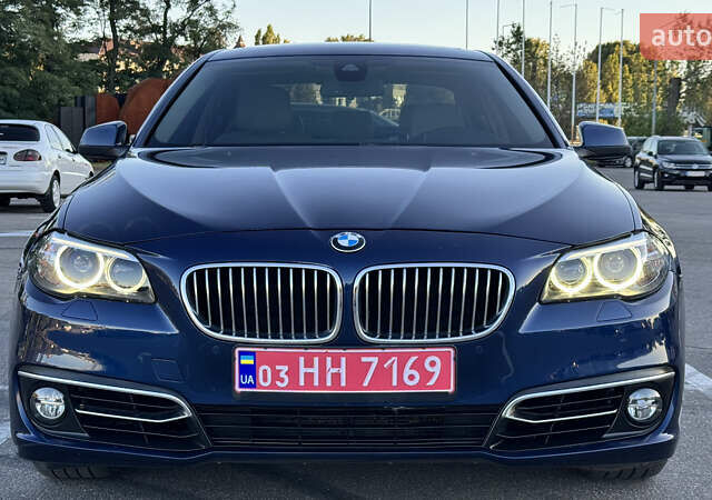 Синій БМВ 5 Серія, об'ємом двигуна 2 л та пробігом 140 тис. км за 16300 $, фото 1 на Automoto.ua