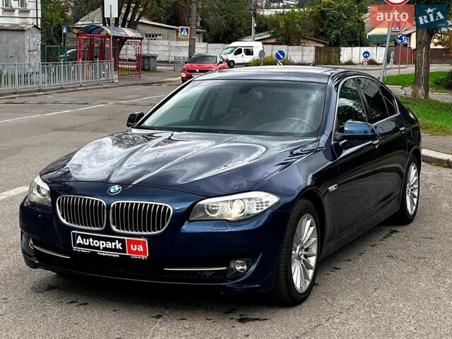 Синий БМВ 5 Серия, объемом двигателя 3 л и пробегом 164 тыс. км за 12990 $, фото 1 на Automoto.ua