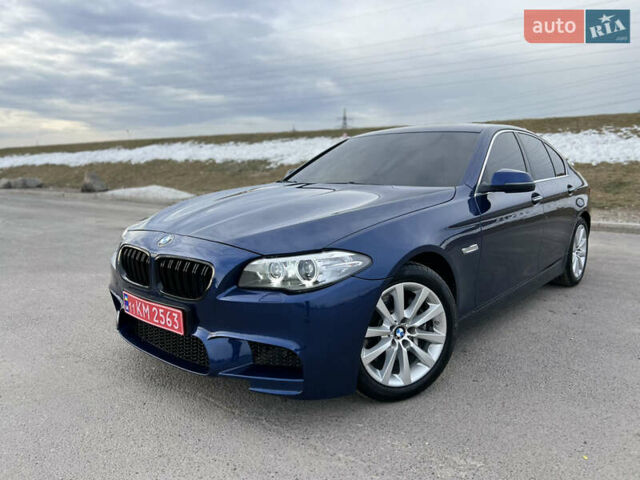 Синій БМВ 5 Серія, об'ємом двигуна 3 л та пробігом 120 тис. км за 16999 $, фото 1 на Automoto.ua